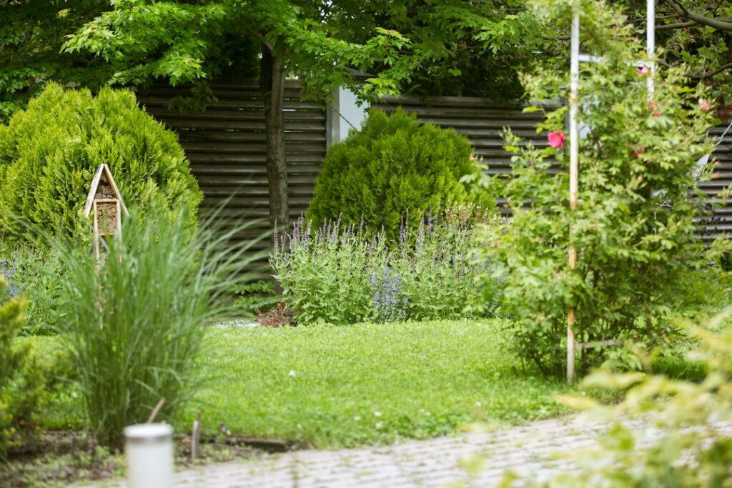 Gepflegte Gartenanlage als Symbolbild