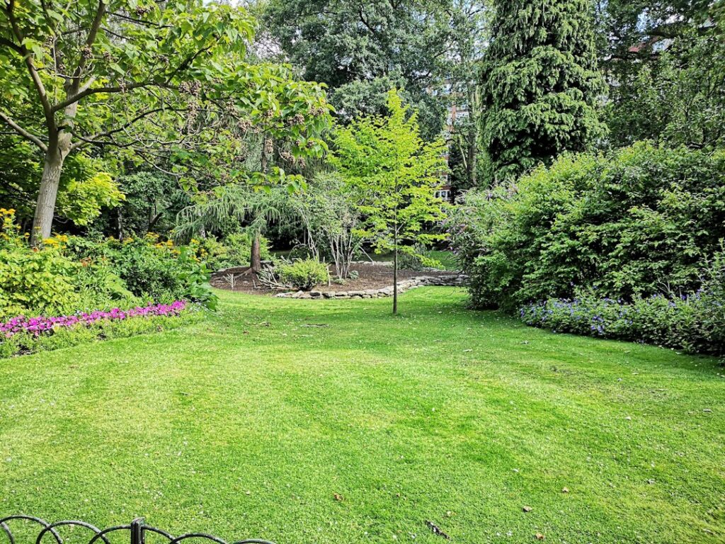 Gepflegte Grünanlage als Symbolbild für Gartenpflege